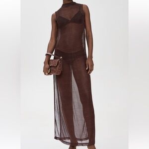 NWT Dur Doux Mesh Sleeveless Dress